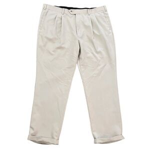 Roundtree & Yorke TravelSmart Chino Pants Stone Khaki Beige 42x30